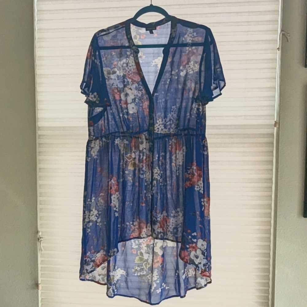 Sheer Blue Torrid Top